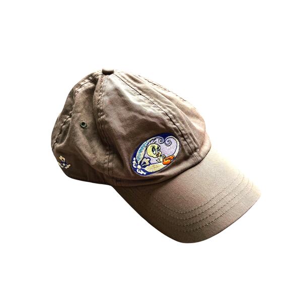 Vintage Warner Brother Tweety Bird Embroidery Baseball Cap 90s Y2K Looney Toones - Picture 1 of 3